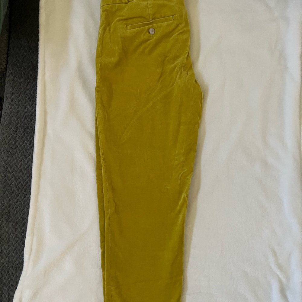Banana Republic corduroy mustard pants.